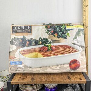 Corelle / CorningWare 9×13 Baking Dish – Simply White – New
